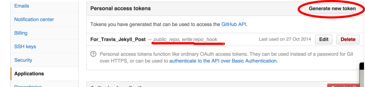 申请具有写权限的github token的方法 申请github token的方法